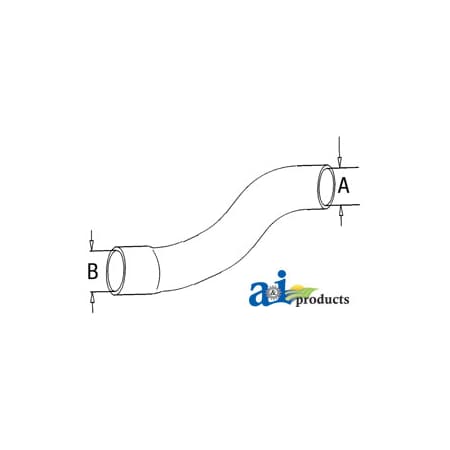 A & I Products Radiator Hose, Upper 11" x4" x3" A-L32456